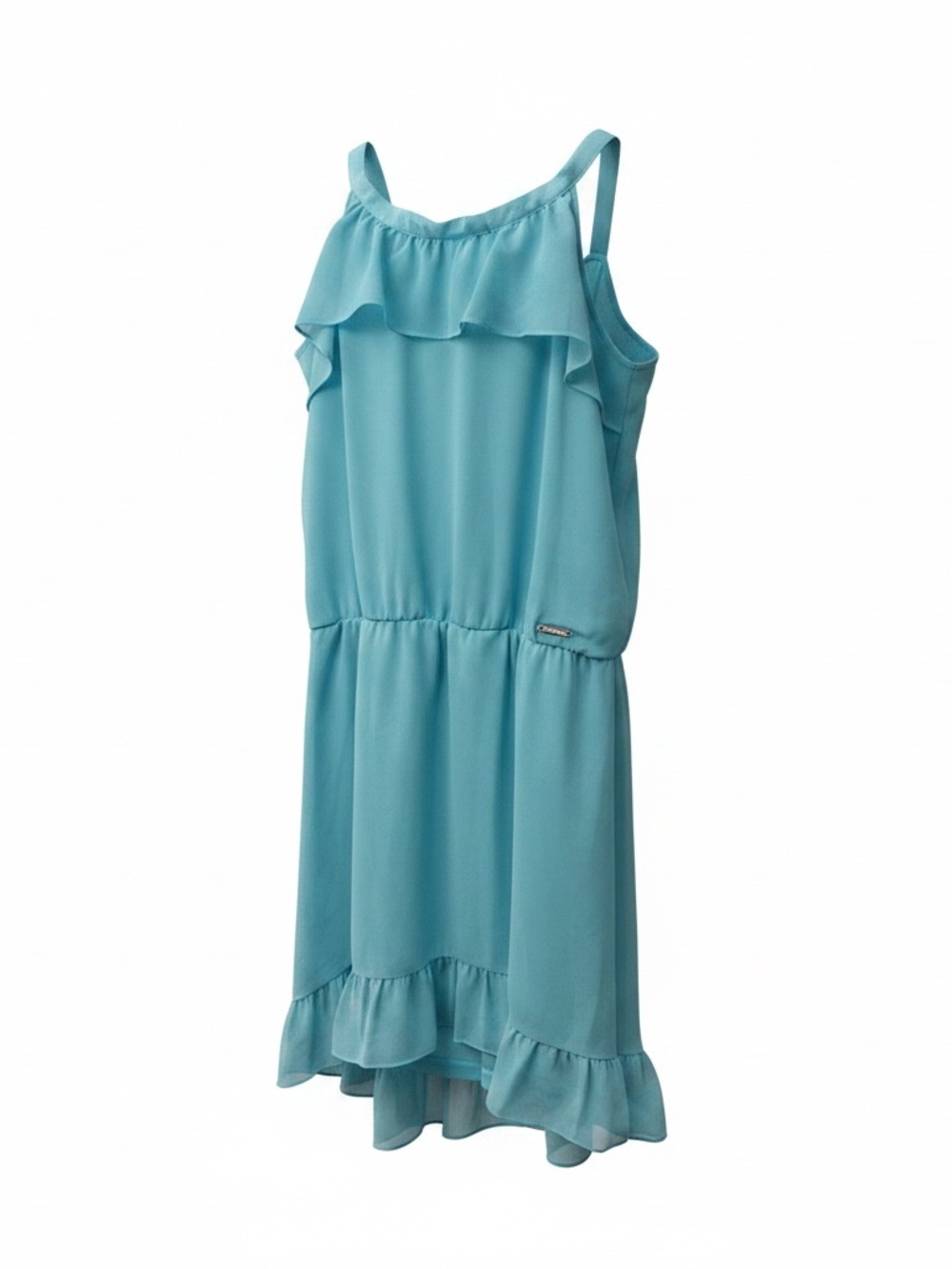 Guess Girls' Aqua Ruffle Sundress